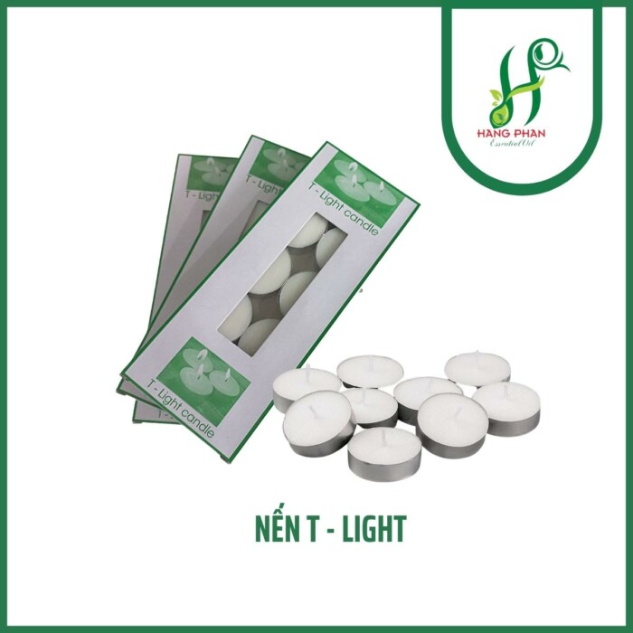 Nến T - Light làm từ 100% sáp thực vật nguyên chất, không màu, không mùi, không khói an toàn cho sức khỏe