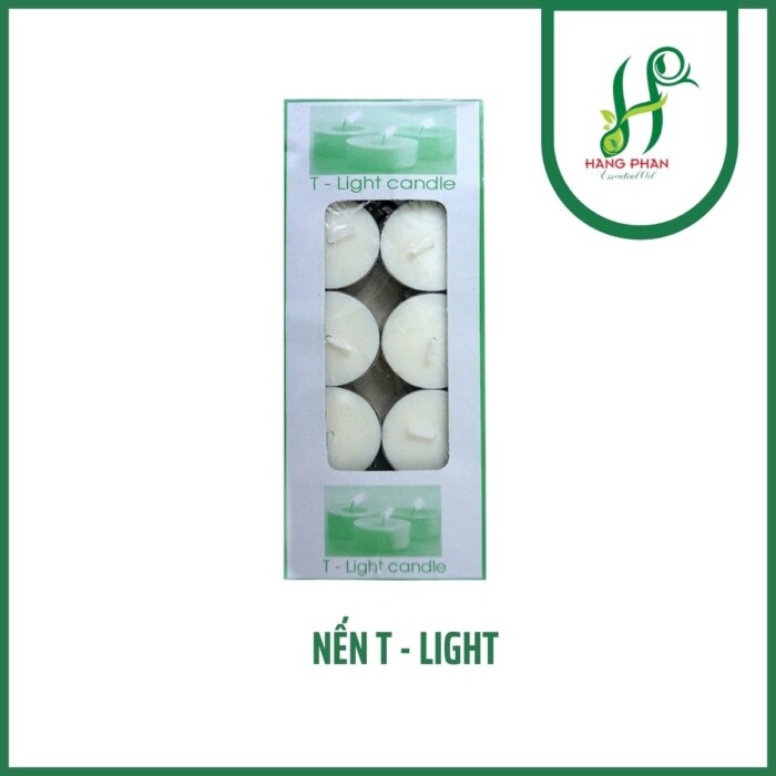 Nến T-Light làm từ 100% sáp thực vật nguyên chất, không màu, không mùi, không khói an toàn cho sức khỏe