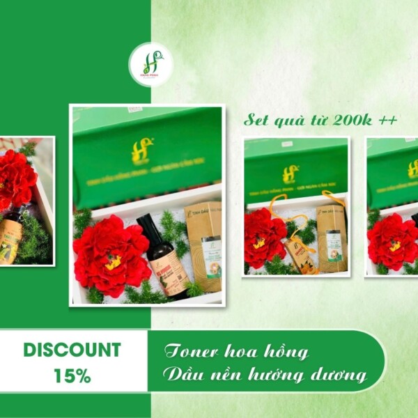 Toner hoa hồng - dầu nền hướng dương