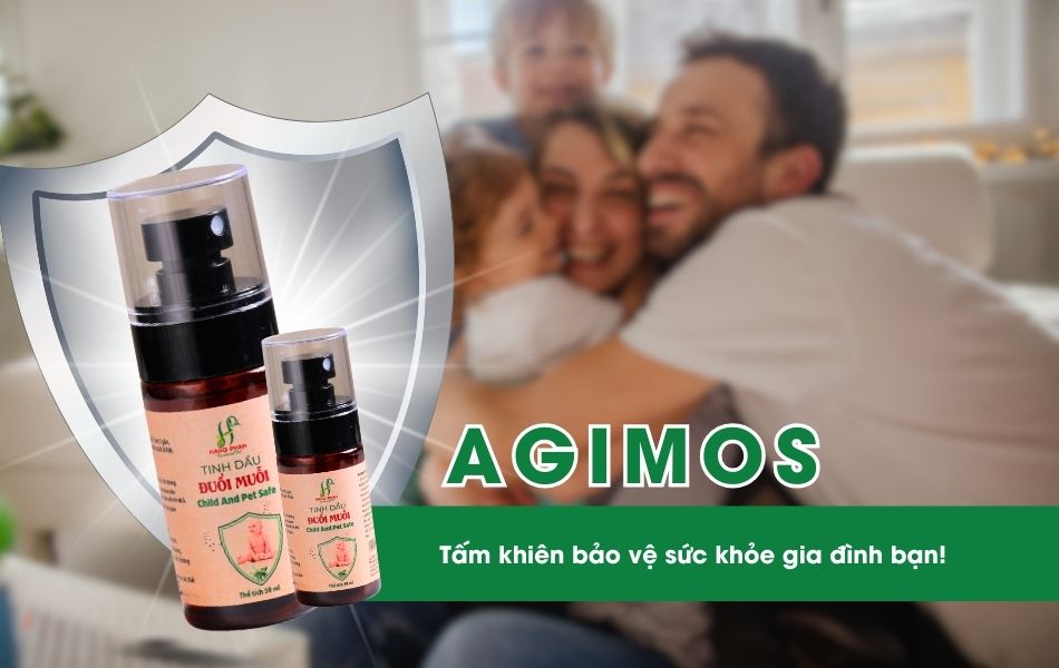 Tinh dầu đuổi muỗi Agimos - bảo vệ sức khỏe gia đình bạn