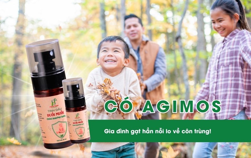 An tâm sức khỏe gia đình khi có Tinh dầu đuổi muỗi Agimos