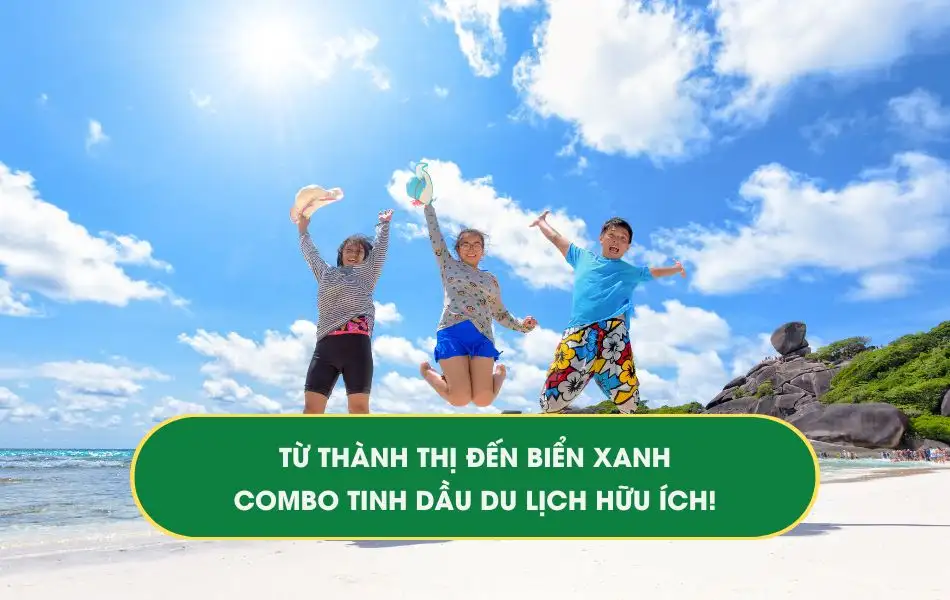 Từ thành thị đến biển xanh: Combo Tinh dầu du lịch hữu ích!