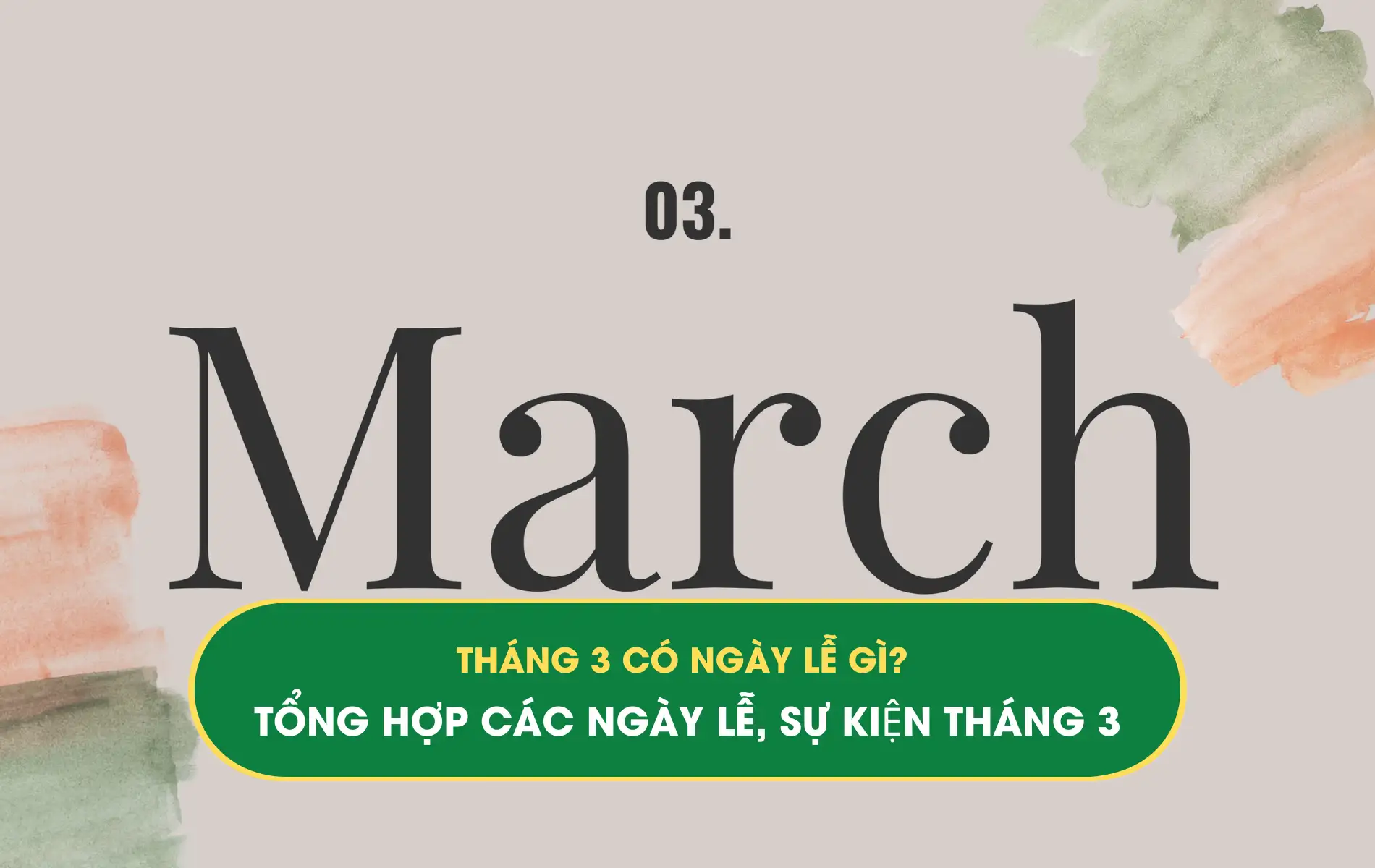 THÁNG 3