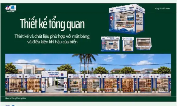 Lễ hội Nghinh Ông Thắng Tam 2026 - Hằng Phan góp chút đặc sản thành phố biển 5 Thiết kế tổng quan Phố quà tặng Vũng Tàu - dự án do Nhà Văn hóa Thanh niên TP. Vũng Tàu phối hợp cùng các Doanh nghiệp trong tỉnh thực hiện.