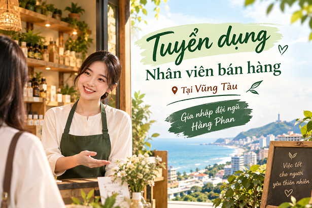 Tinh dầu Hằng Phan tuyển dụng nhân viên bán hàng tại Vũng Tàu