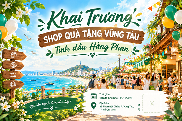Tưng bừng khai trương shop quà tặng Vũng Tàu